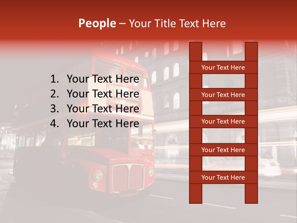 Street Red Old PowerPoint Template