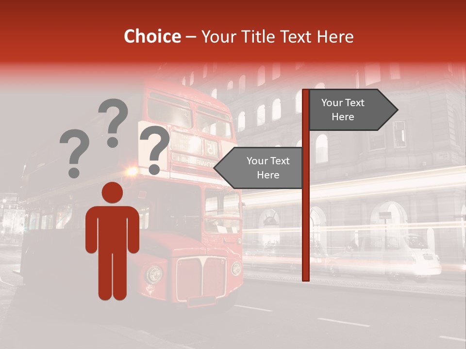 Street Red Old PowerPoint Template