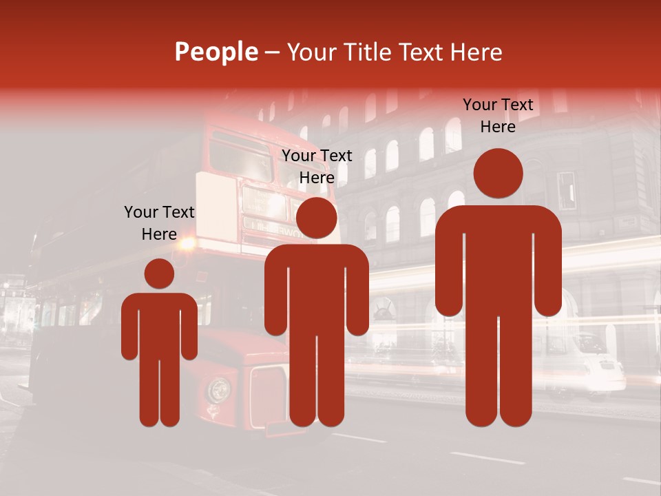 Street Red Old PowerPoint Template