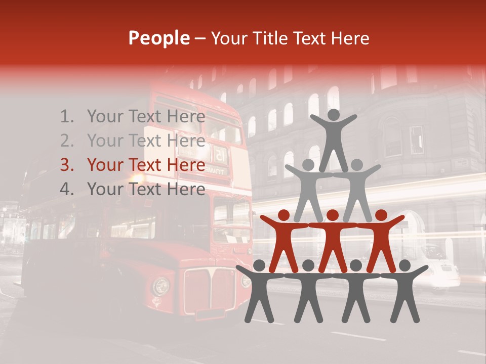 Street Red Old PowerPoint Template