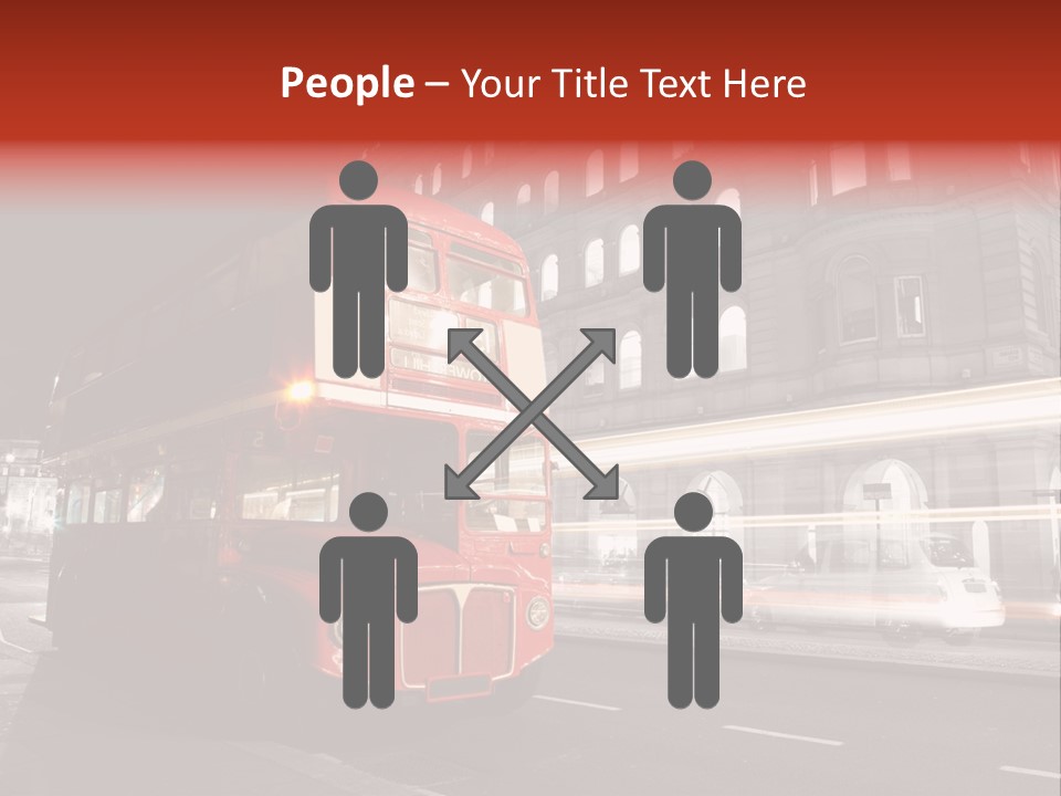 Street Red Old PowerPoint Template