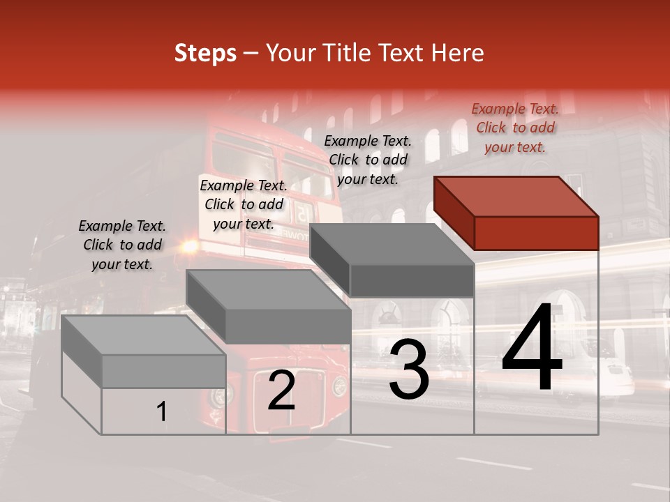 Street Red Old PowerPoint Template