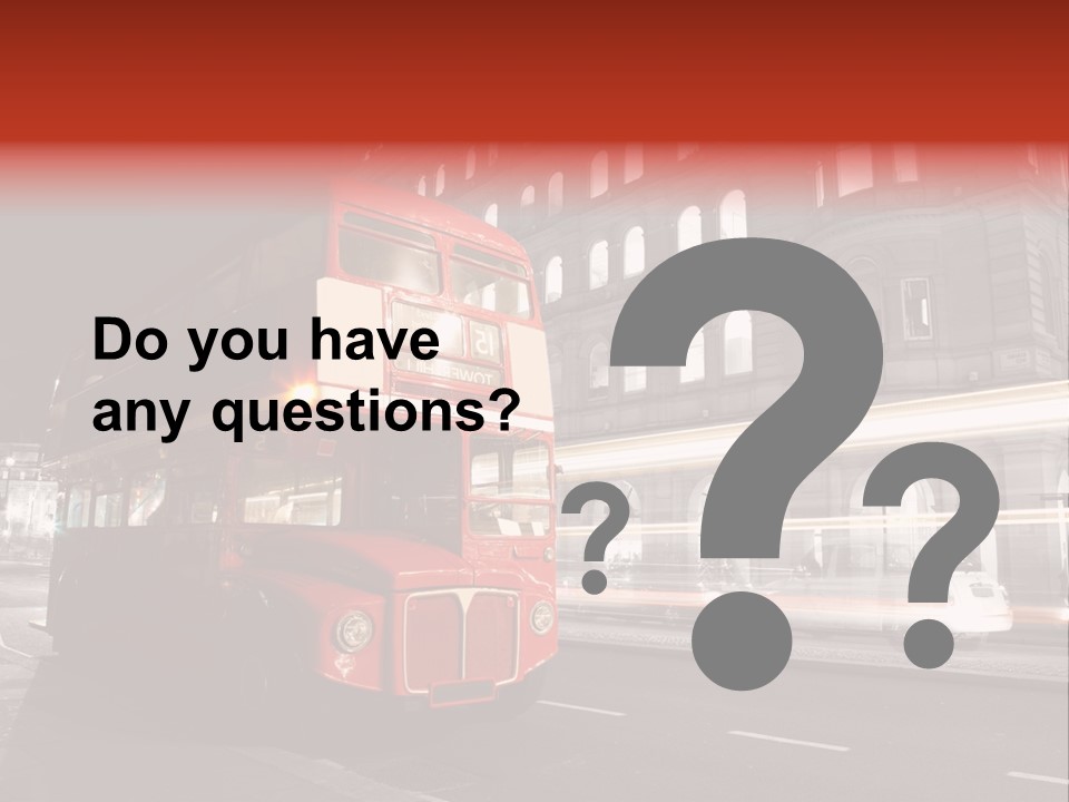 Street Red Old PowerPoint Template