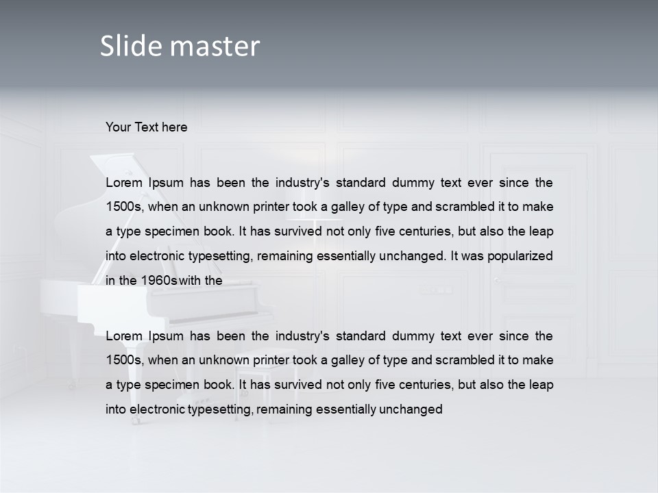 Comfort Parquet Musician PowerPoint Template