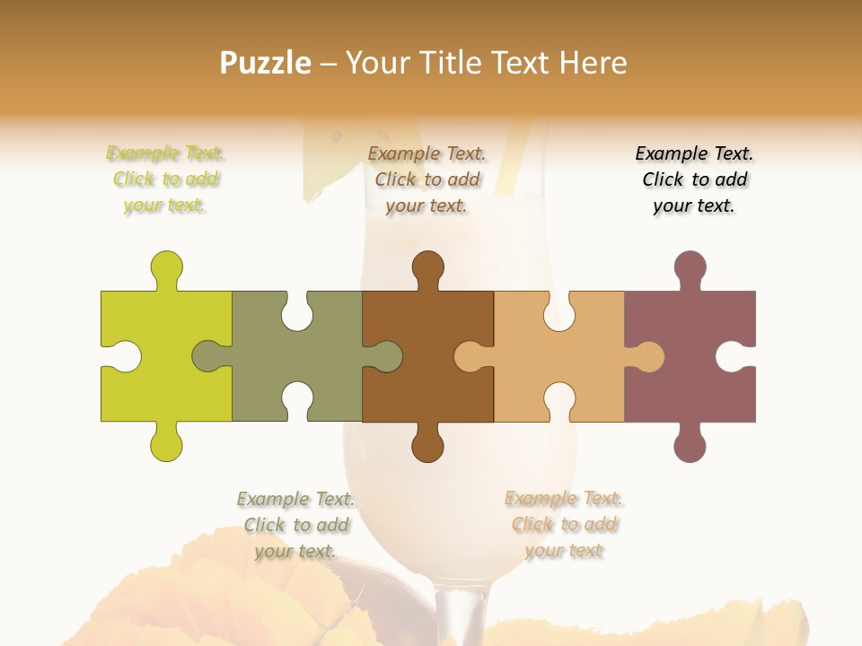 Cocktail Milkshake Smoothie PowerPoint Template