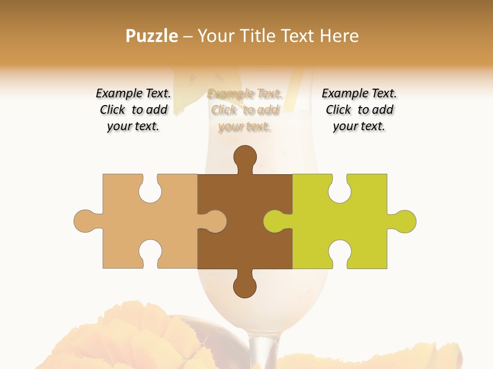 Cocktail Milkshake Smoothie PowerPoint Template