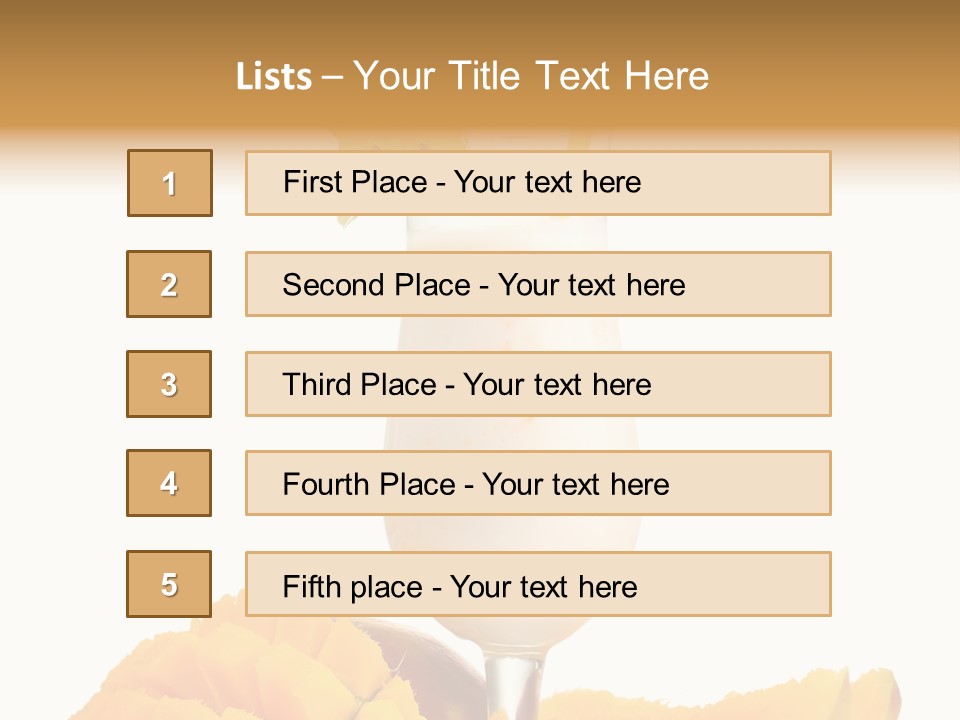 Cocktail Milkshake Smoothie PowerPoint Template
