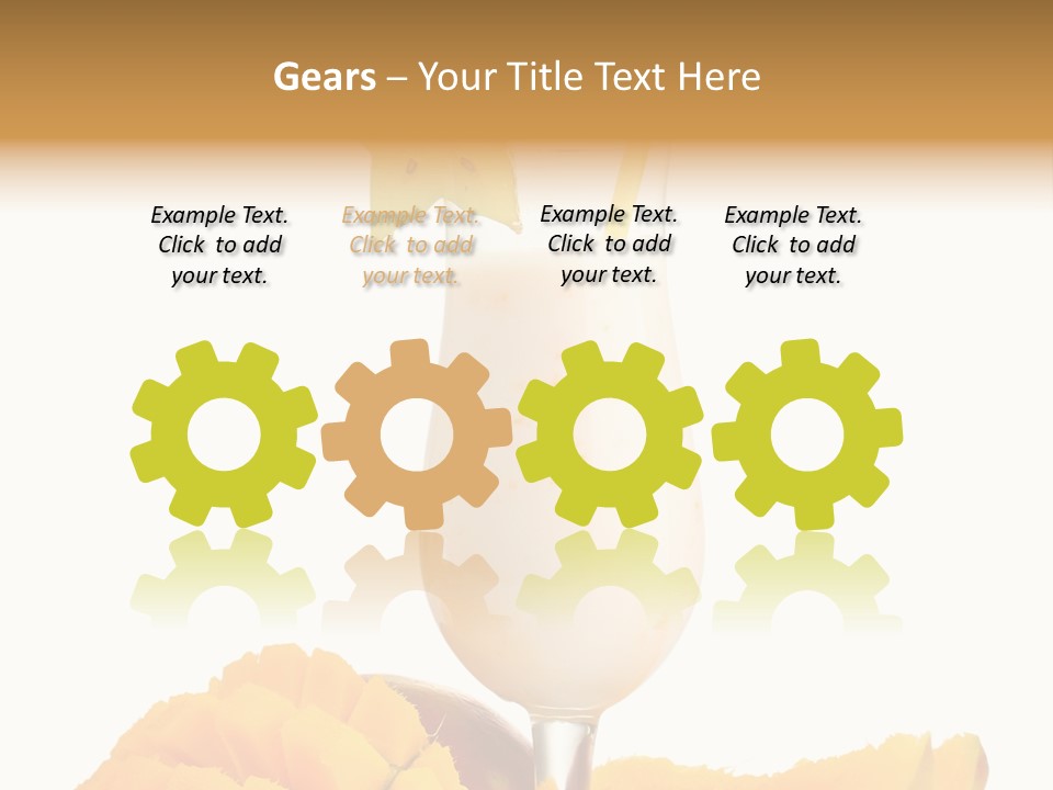 Cocktail Milkshake Smoothie PowerPoint Template