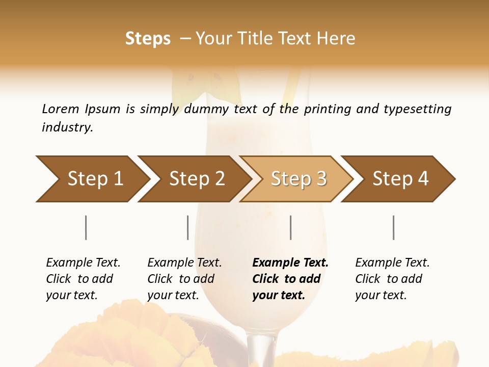 Cocktail Milkshake Smoothie PowerPoint Template