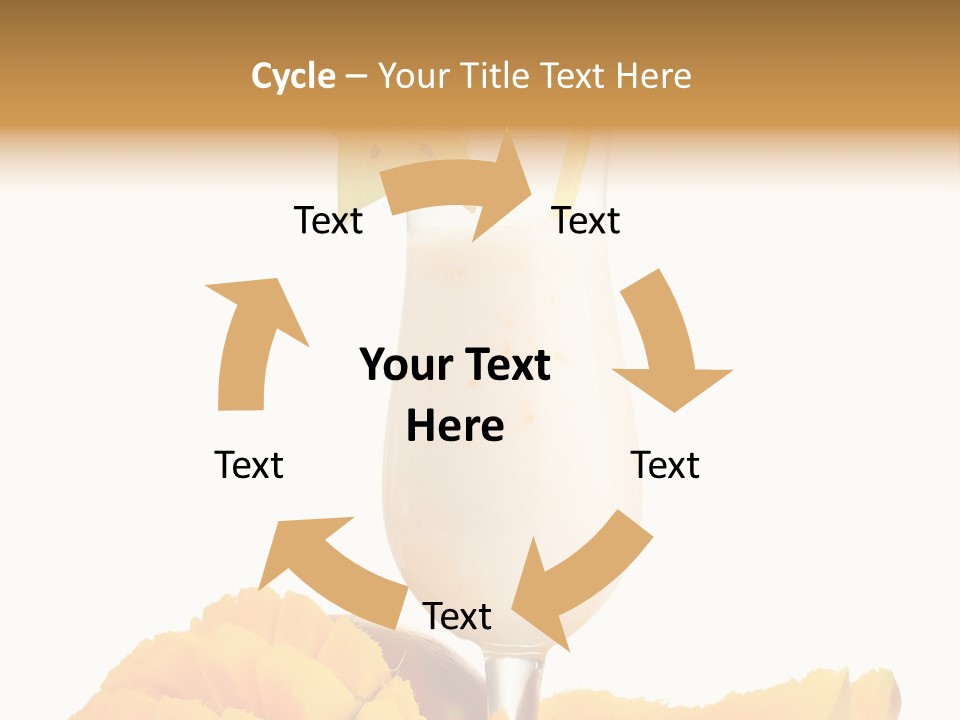 Cocktail Milkshake Smoothie PowerPoint Template