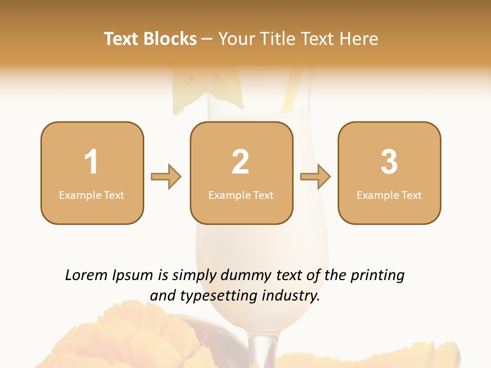 Cocktail Milkshake Smoothie PowerPoint Template