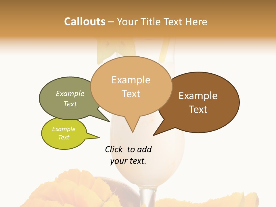 Cocktail Milkshake Smoothie PowerPoint Template