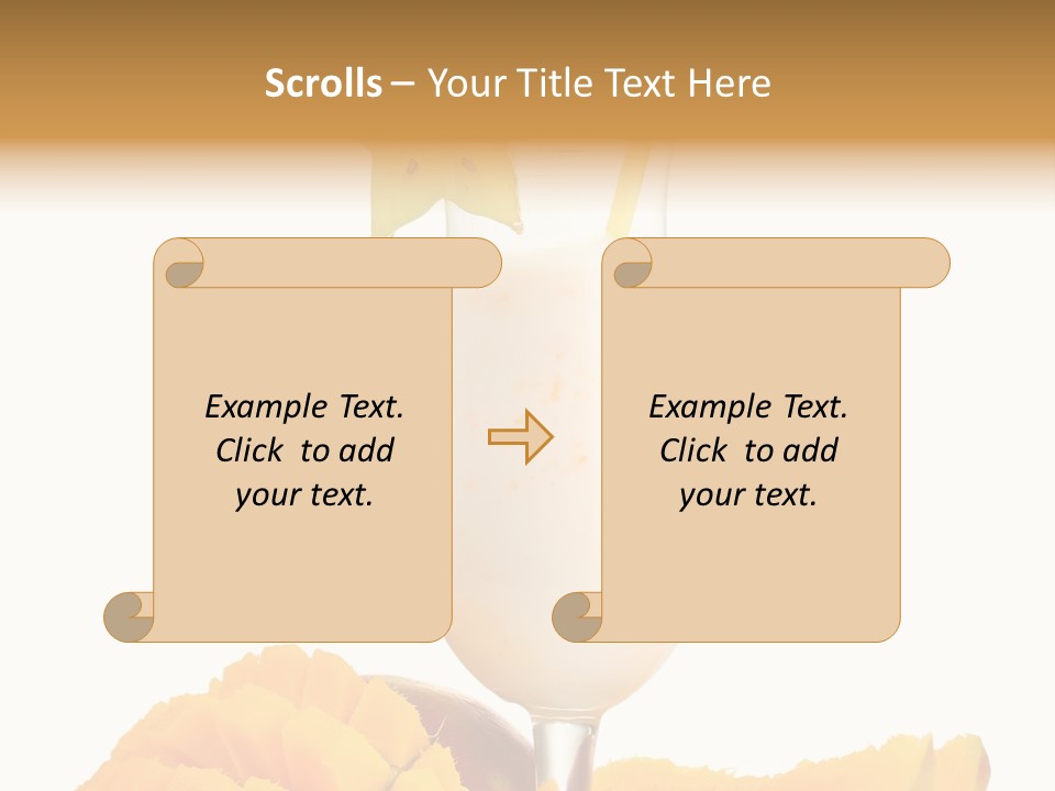 Cocktail Milkshake Smoothie PowerPoint Template