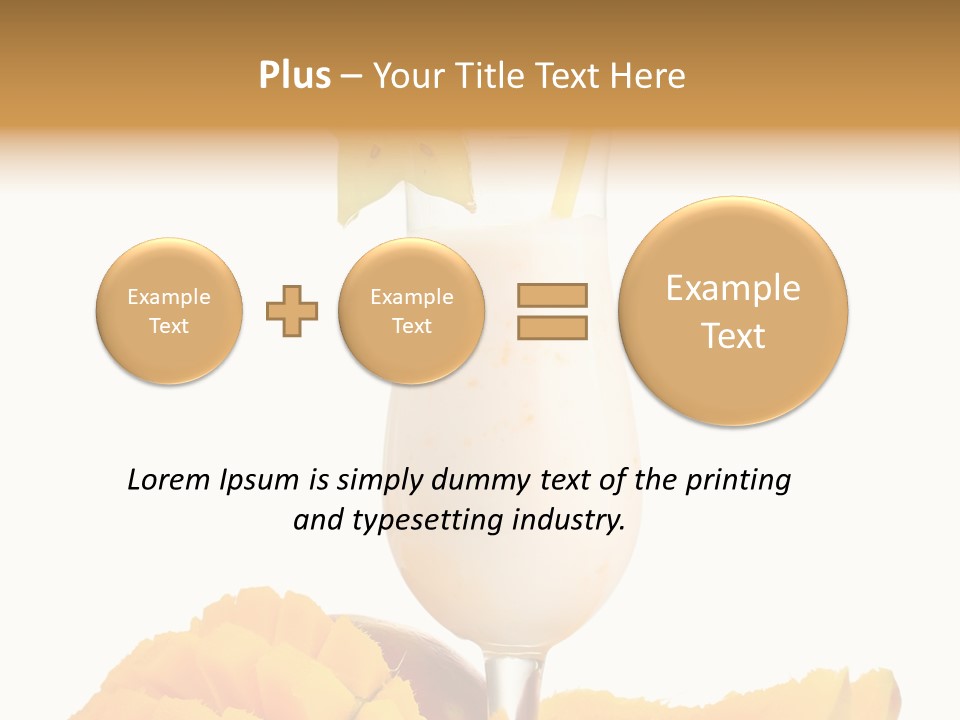 Cocktail Milkshake Smoothie PowerPoint Template