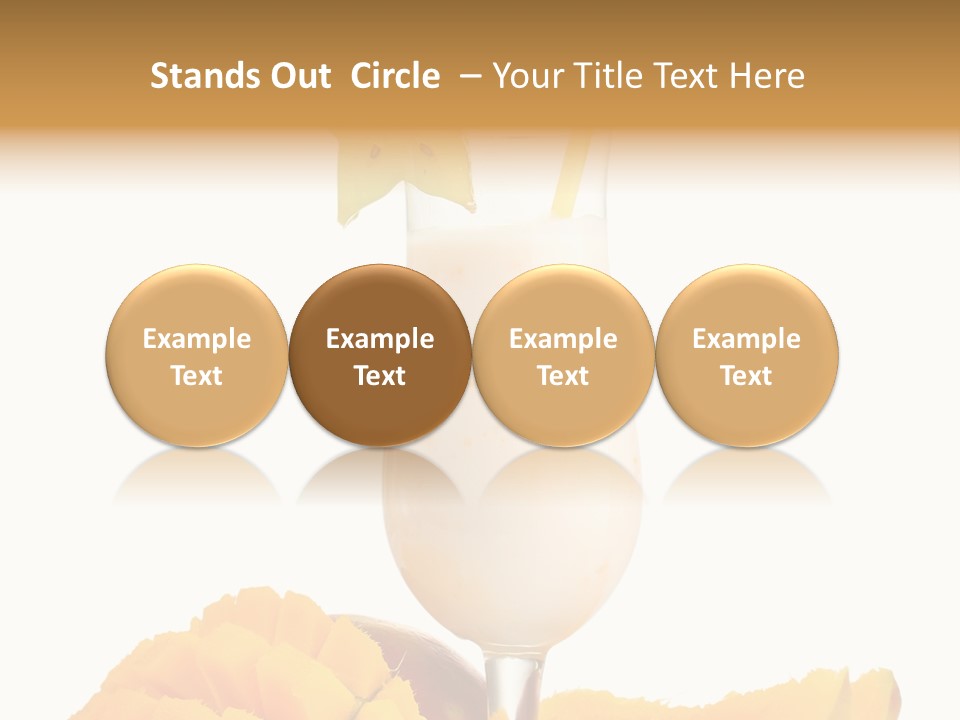 Cocktail Milkshake Smoothie PowerPoint Template