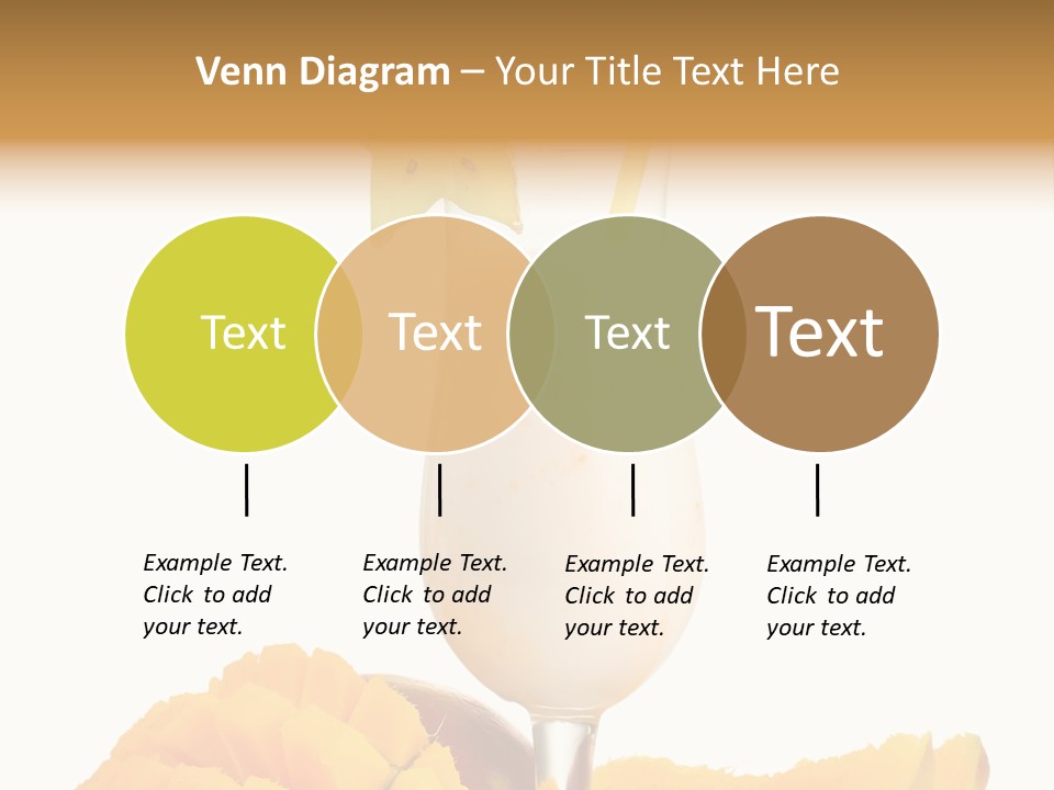 Cocktail Milkshake Smoothie PowerPoint Template