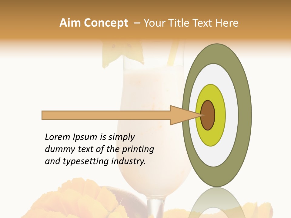 Cocktail Milkshake Smoothie PowerPoint Template