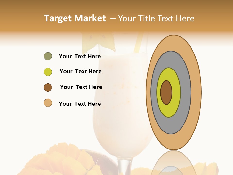 Cocktail Milkshake Smoothie PowerPoint Template