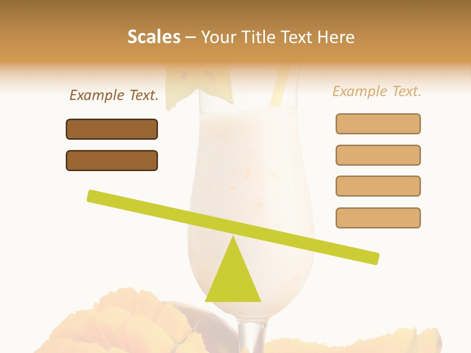 Cocktail Milkshake Smoothie PowerPoint Template