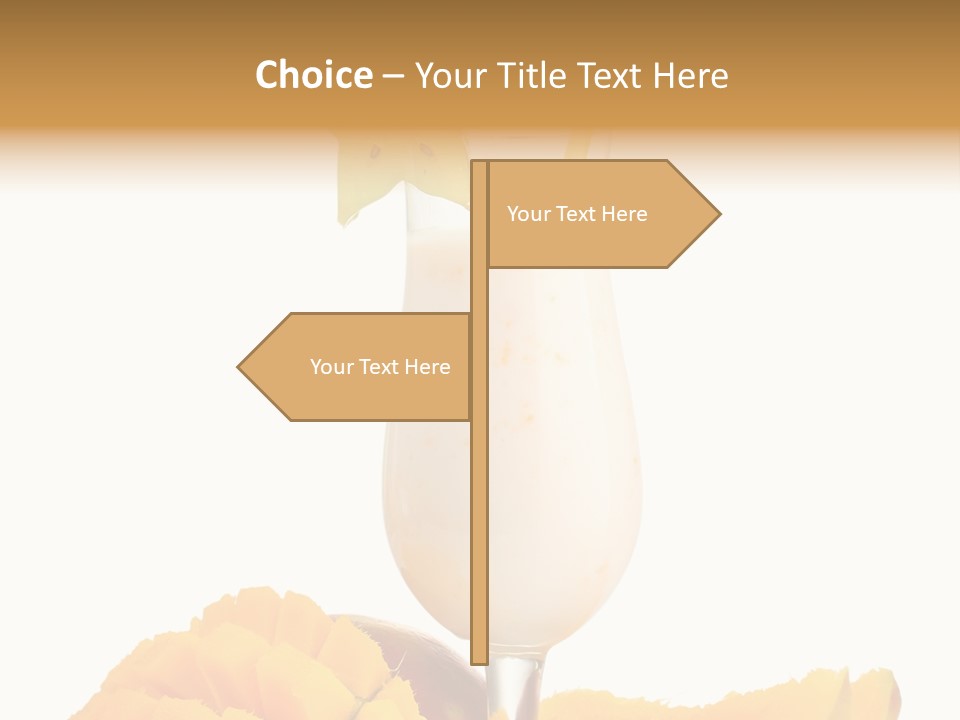 Cocktail Milkshake Smoothie PowerPoint Template