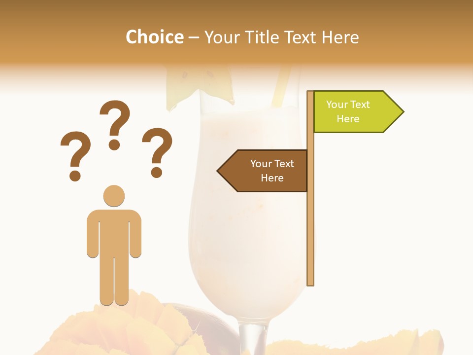 Cocktail Milkshake Smoothie PowerPoint Template