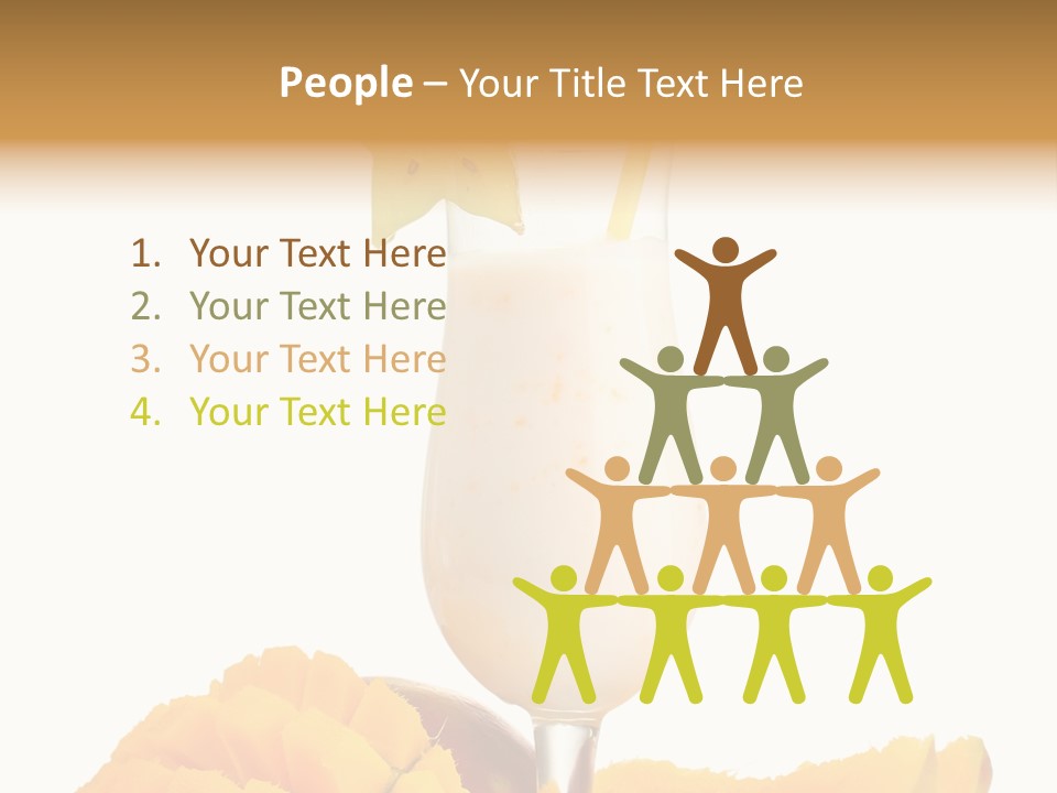 Cocktail Milkshake Smoothie PowerPoint Template