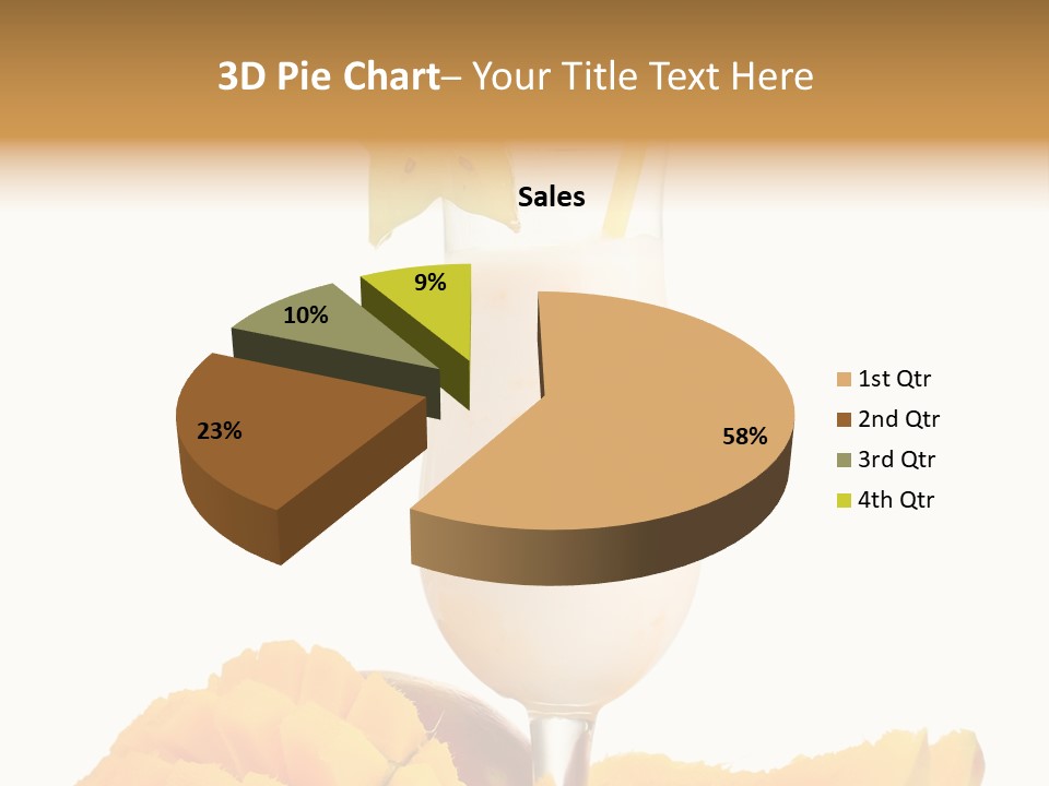 Cocktail Milkshake Smoothie PowerPoint Template