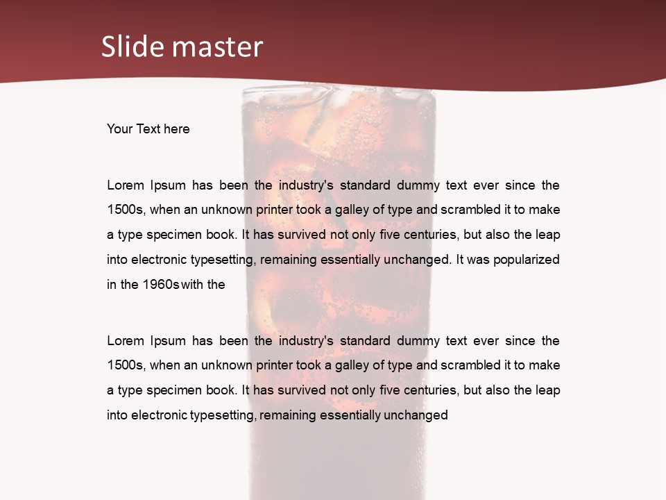 Soft Liquid Beverage PowerPoint Template
