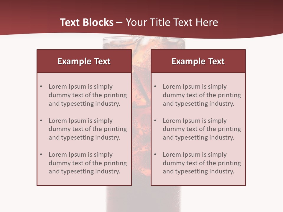 Soft Liquid Beverage PowerPoint Template