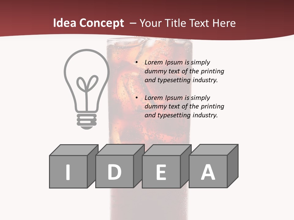 Soft Liquid Beverage PowerPoint Template