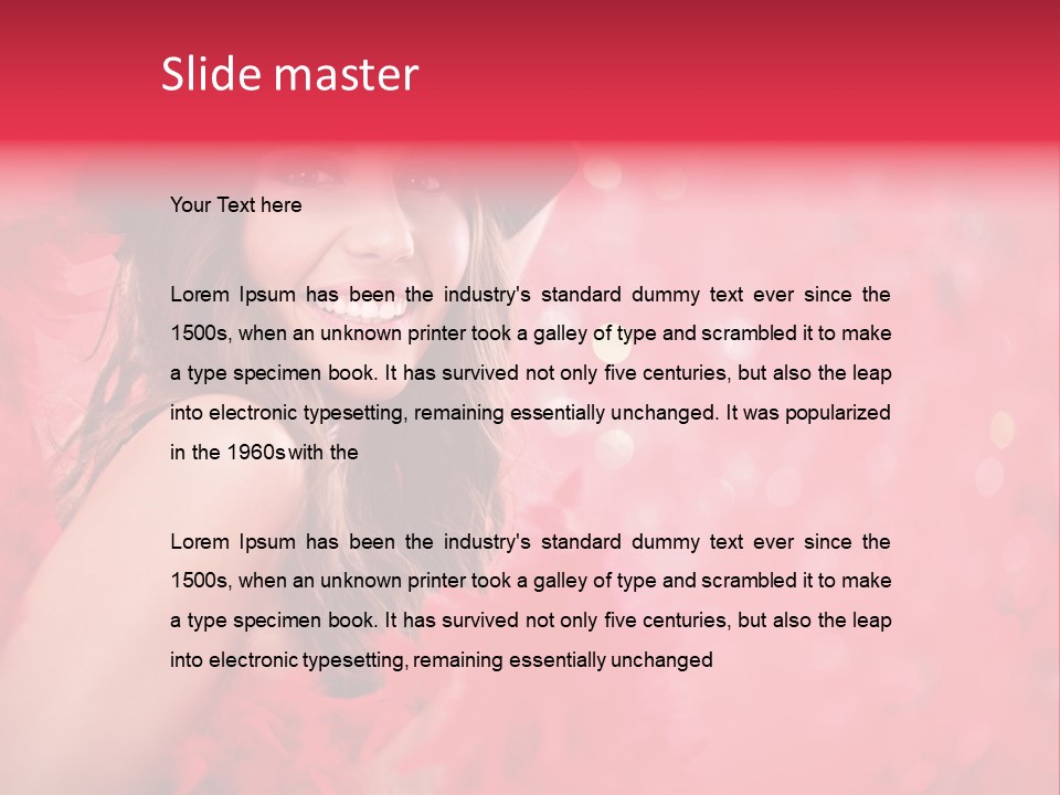 Women Makeup Young PowerPoint Template