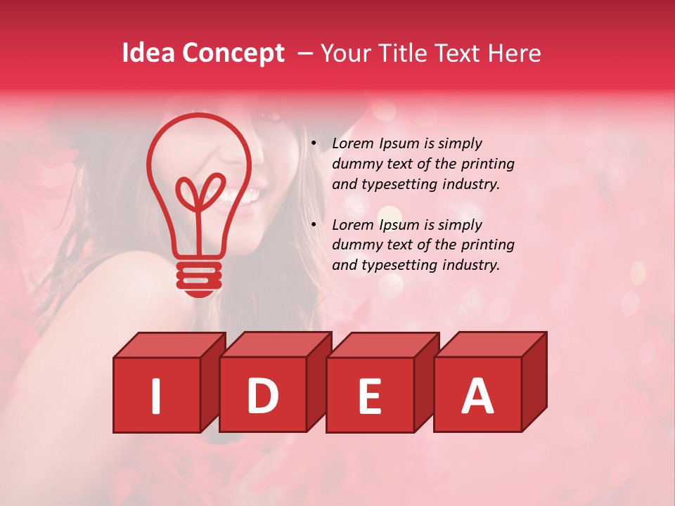 Women Makeup Young PowerPoint Template