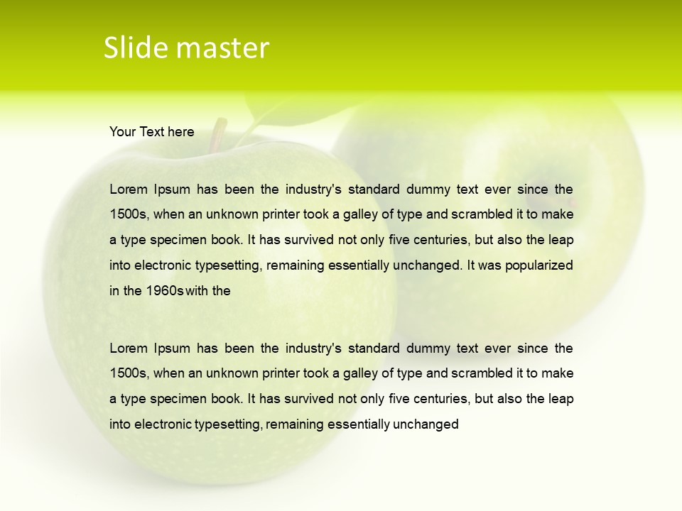 Background Isolated Freshness PowerPoint Template