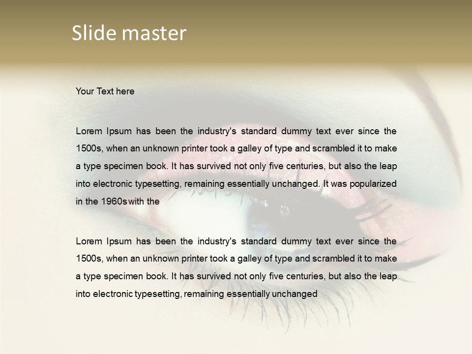 Skin Female Fashion PowerPoint Template