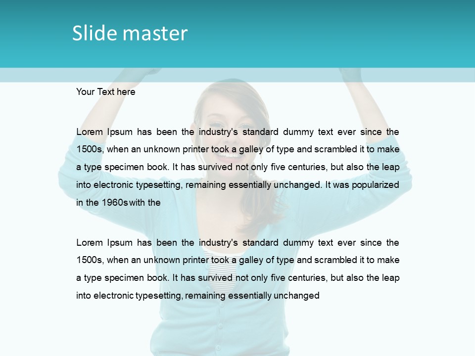 Beautiful Cheerful Card PowerPoint Template