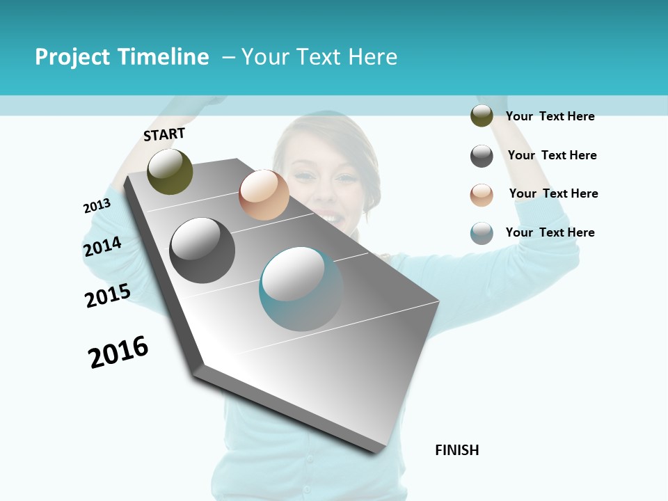 Beautiful Cheerful Card PowerPoint Template