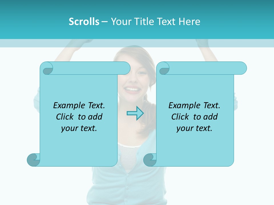 Beautiful Cheerful Card PowerPoint Template