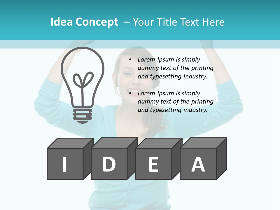 Beautiful Cheerful Card PowerPoint Template