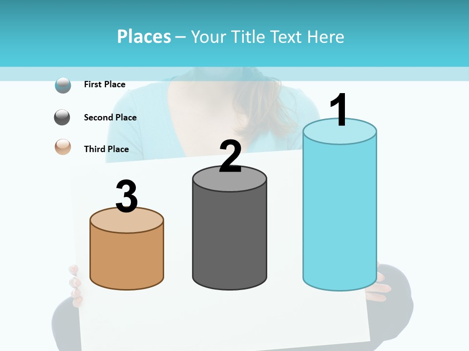 Advertisement Casual Girl PowerPoint Template