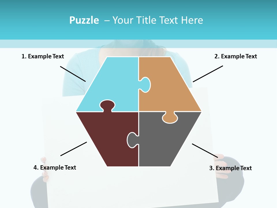 Advertisement Casual Girl PowerPoint Template