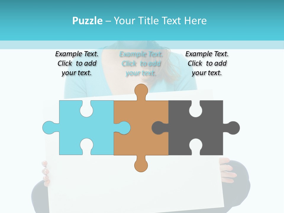 Advertisement Casual Girl PowerPoint Template