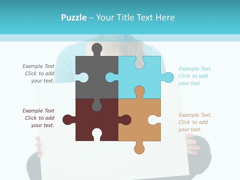 Advertisement Casual Girl PowerPoint Template