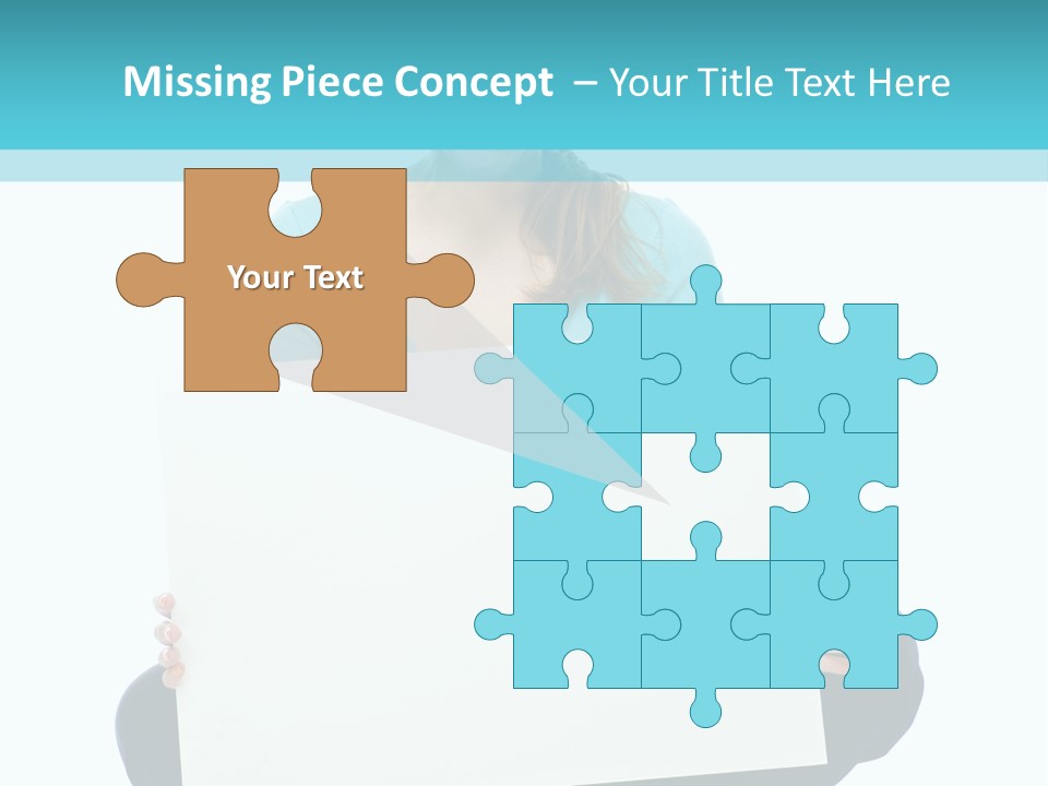 Advertisement Casual Girl PowerPoint Template