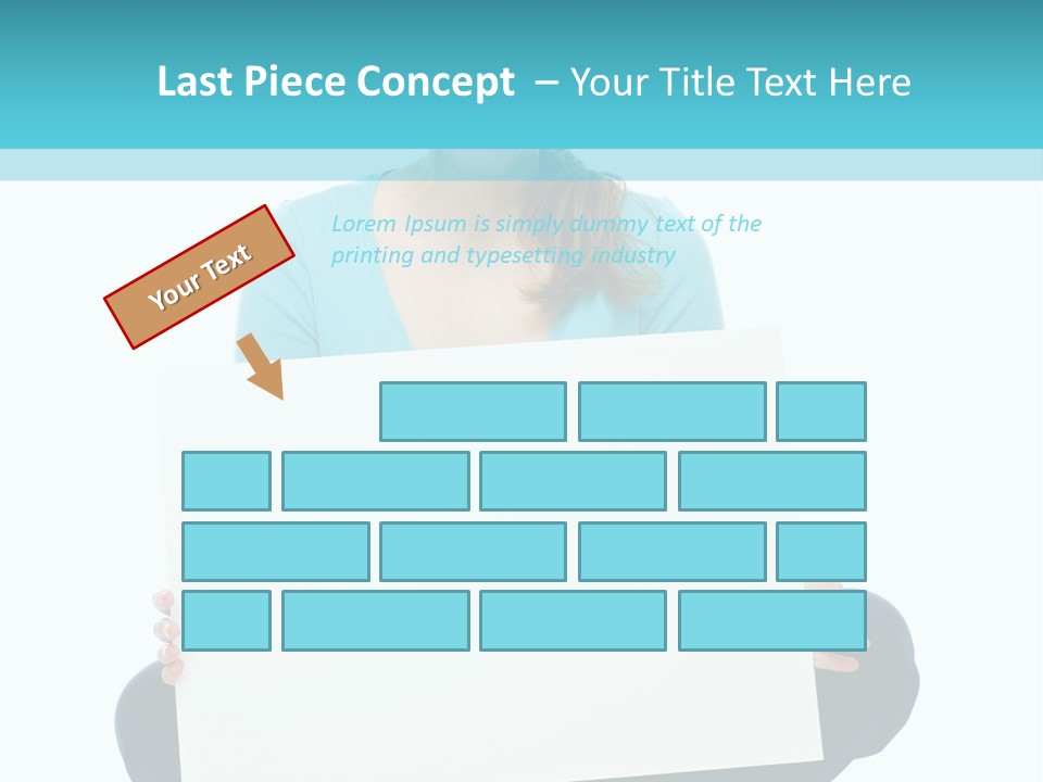 Advertisement Casual Girl PowerPoint Template