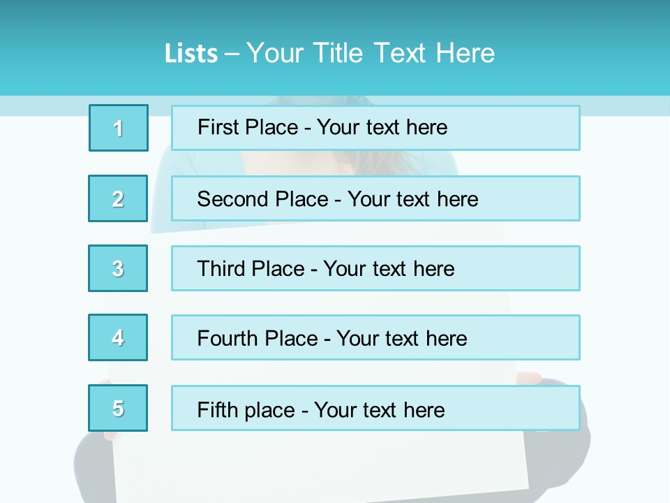 Advertisement Casual Girl PowerPoint Template