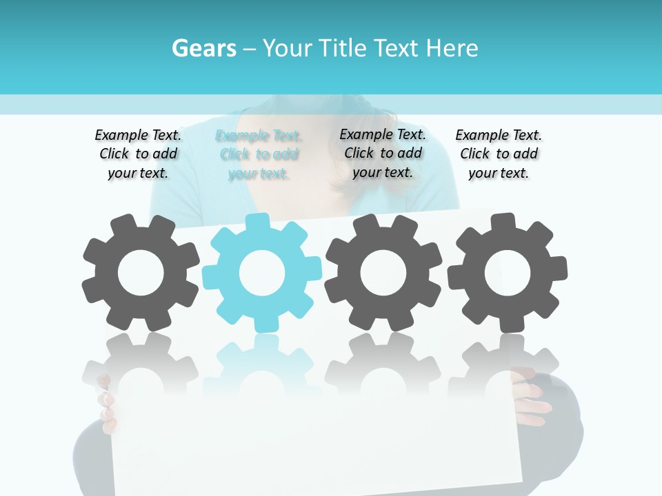 Advertisement Casual Girl PowerPoint Template