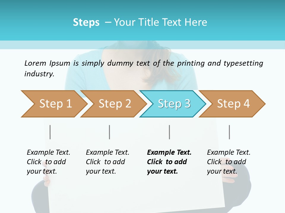Advertisement Casual Girl PowerPoint Template