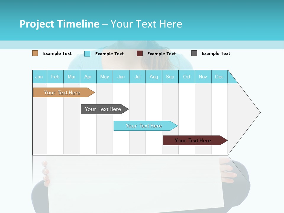 Advertisement Casual Girl PowerPoint Template