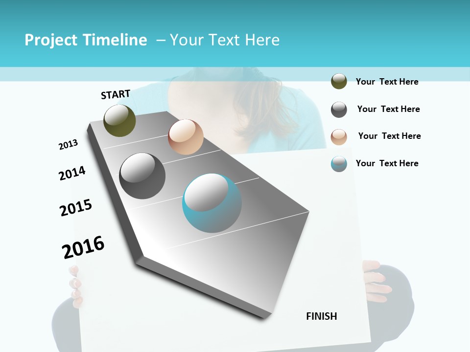 Advertisement Casual Girl PowerPoint Template