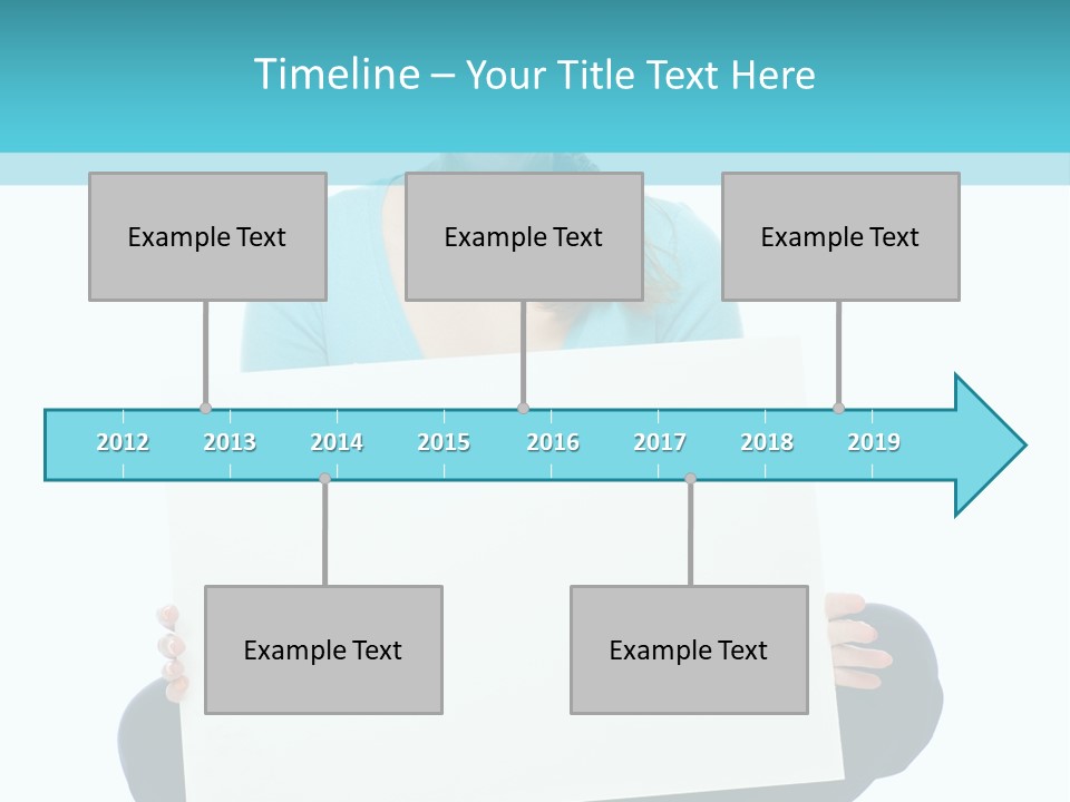 Advertisement Casual Girl PowerPoint Template